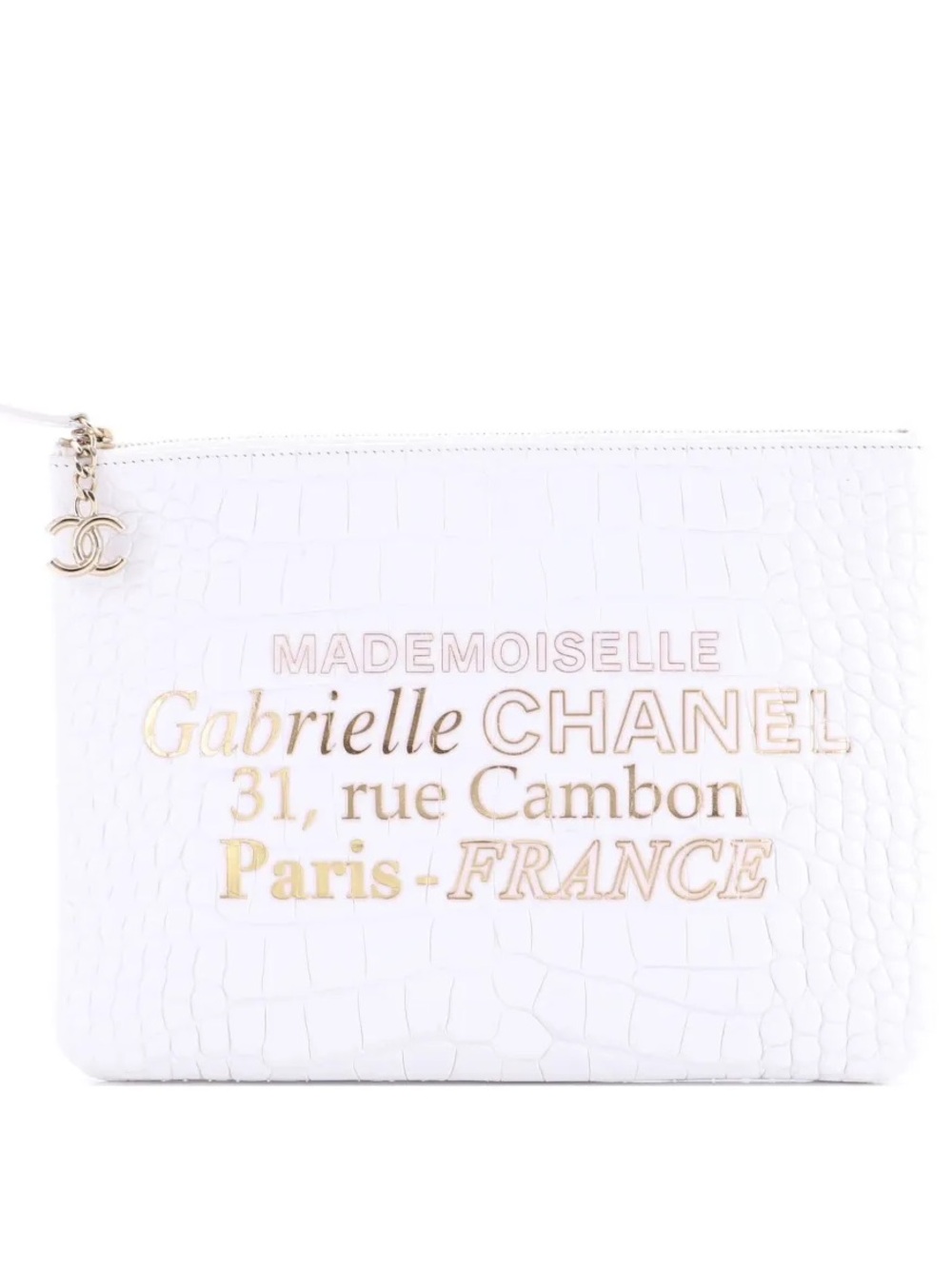 Chanel Croc Embossed Leather O-Case